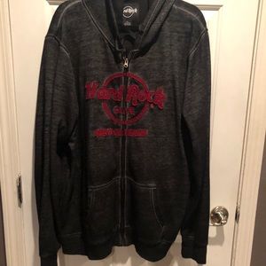 Hard Rock Cafe zip up hoodie